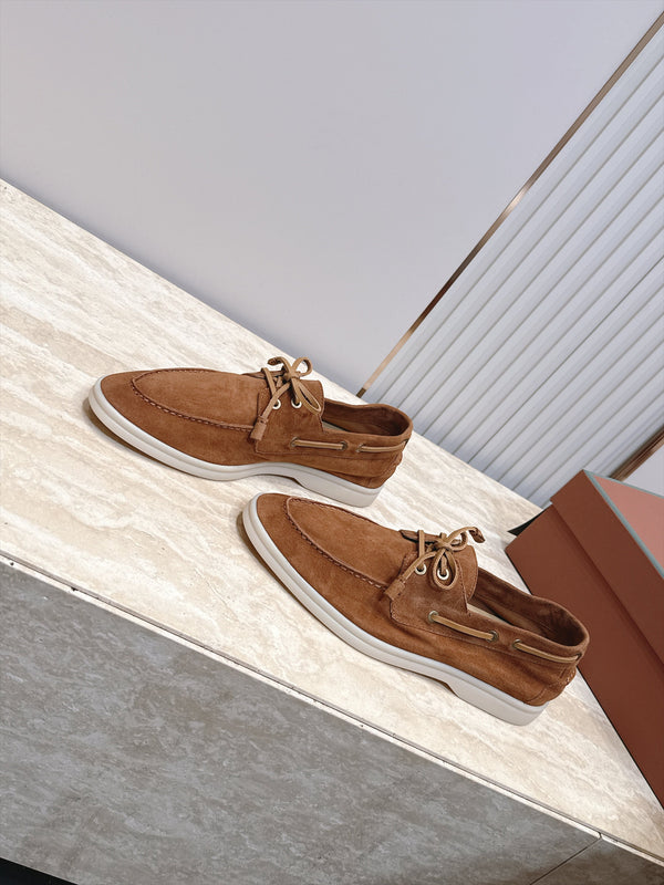 LP Sea-Sail Walk Boat Shoes Brown Suede 954499