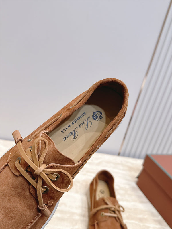 LP Sea-Sail Walk Boat Shoes Brown Suede 954499