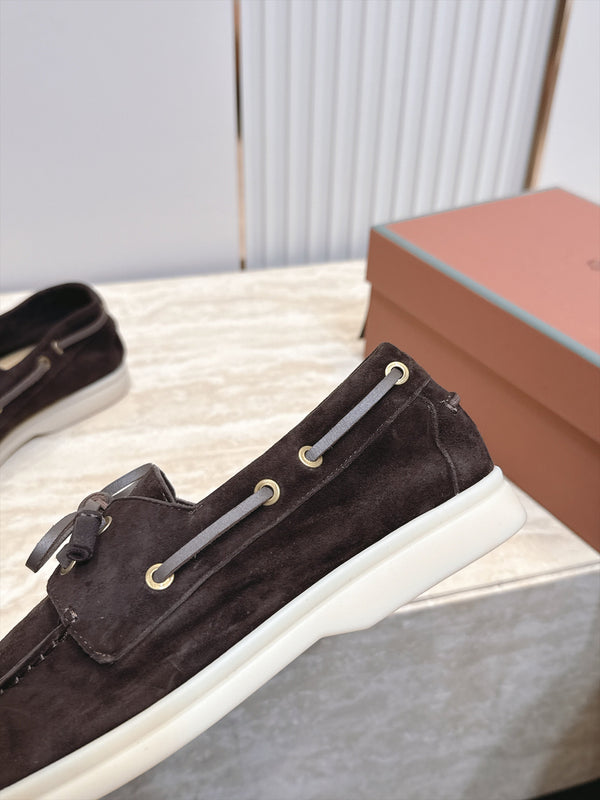LP Sea-Sail Walk Boat Shoes Dark Brown Suede 954498