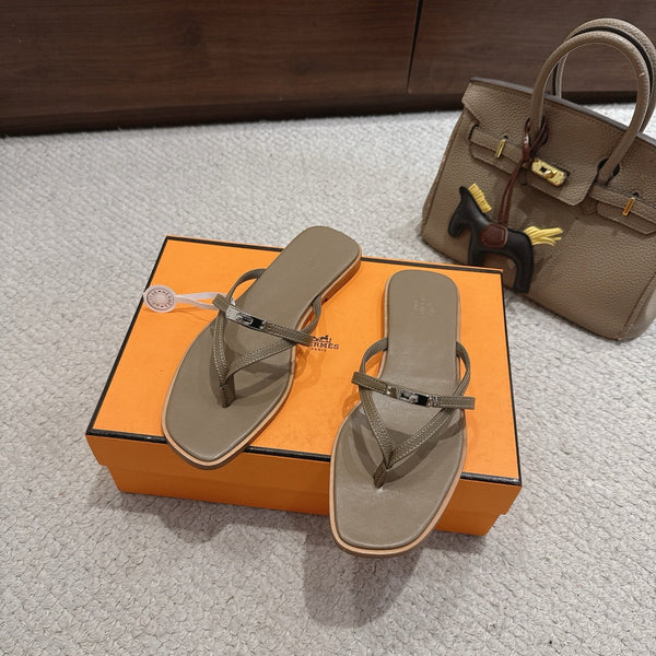 HM Miss Sandal Taupe in Calfskin 959972