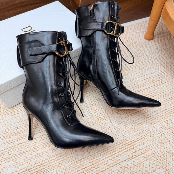 CD 26s D-Legacy Ankle Boots 8cm Black Leather 973981