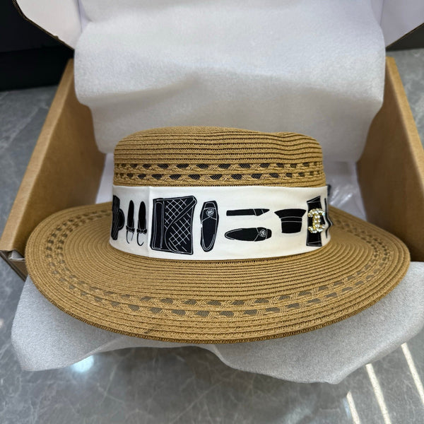 CC Flat-Top Hat Grass Trim 215980