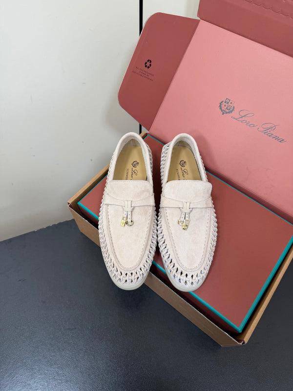 LP Summer Charms Walk Loafers Cream Suede 984722