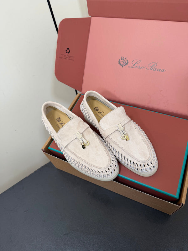 LP Summer Charms Walk Loafers Cream Suede 984722