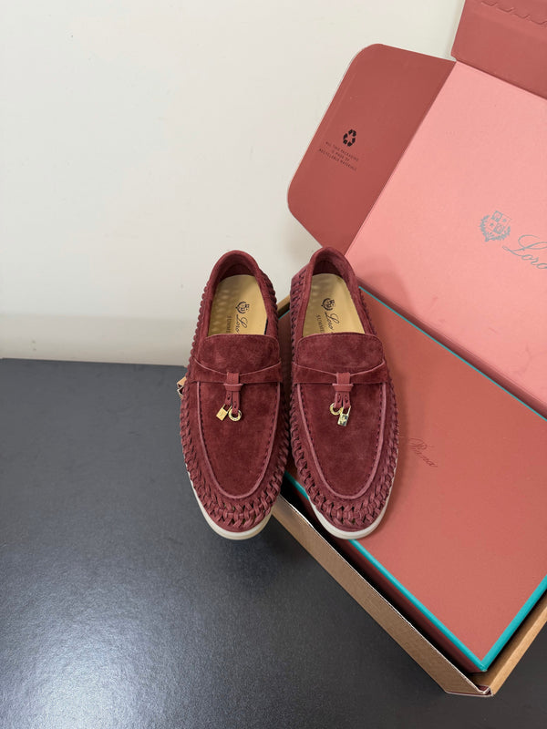 LP Summer Charms Walk Loafers Burgundy Suede 984720
