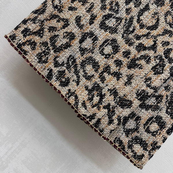 CC Métiers d'Art Leopard Skirt Brown Black Polyester 422561
