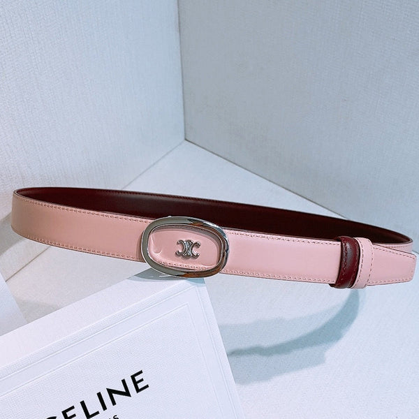 CE 2026 Triomphe Classic Reversible Belt 25mm Leather 191084