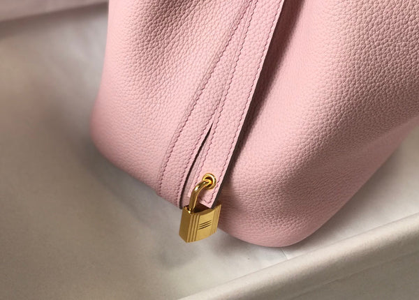 picotin lock 18 pink togo ghw