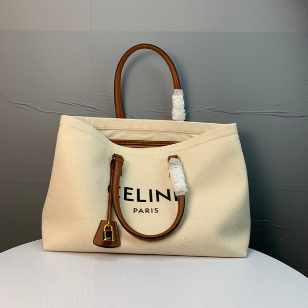 CL Cabas Tote 44cm Cream Canvas 142094