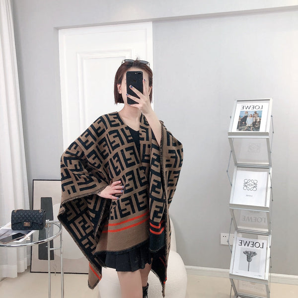FF 140CM Two-tone Brown Red Wool 103729