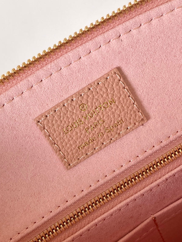 LV Petit Palais Bag Pink White Cowhide 241147