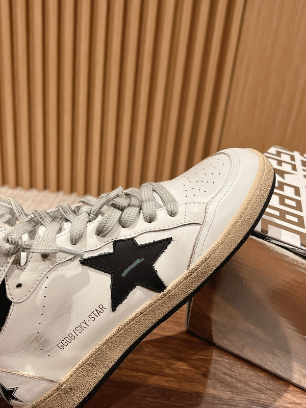 Golden Goose 2025 High-Top Sneaker White Black Cowhide 170577