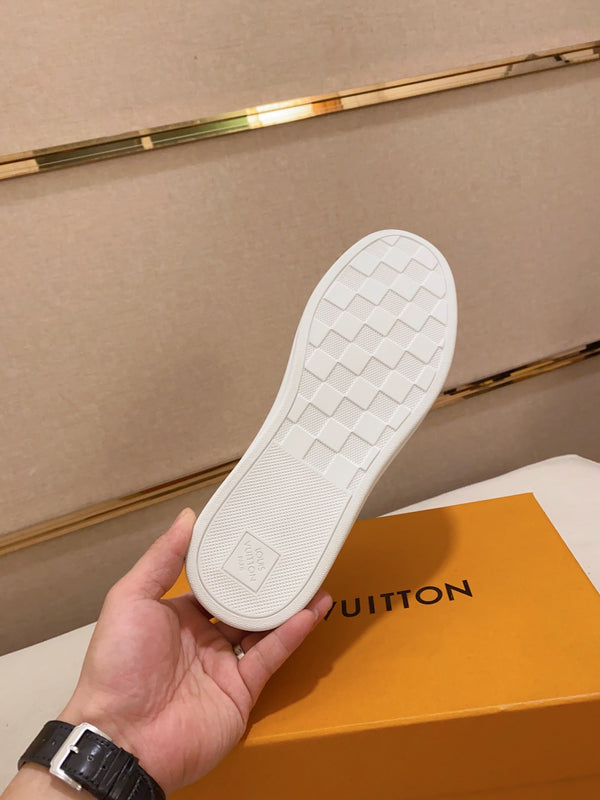 LV LOAFER IN NAVY BLUE DAMIER SHEEPSKIN
