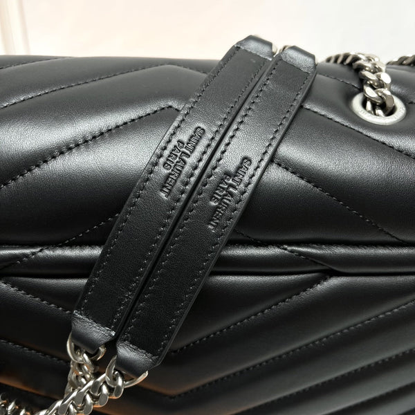 YSL Large Loulou Bag 31cm Black Lambskin SHW