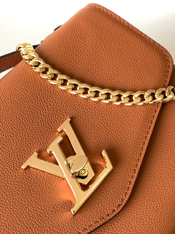 LV Oxford Bag 22cm Brown Gold Cowhide 252067