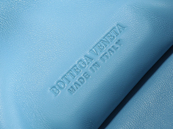 bv teen jodie 36cm ocean blue lambskin