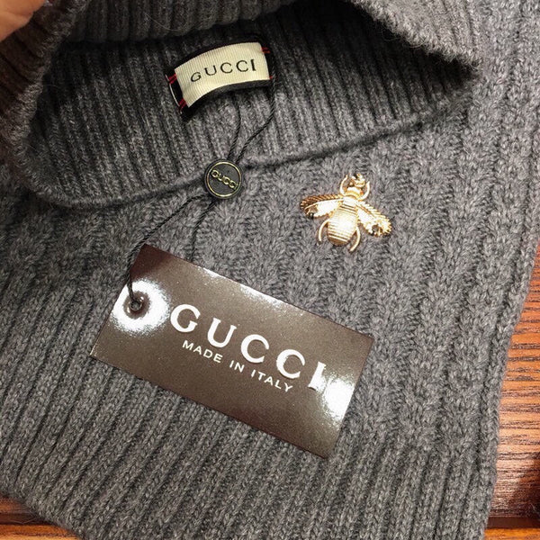SET SCARF AND HAT IN SHARK GRAY WOOL 945023