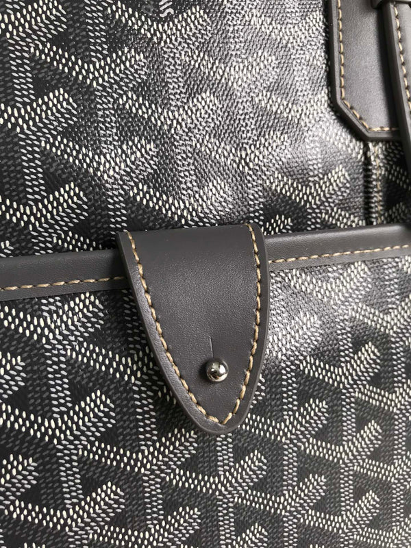 AMBASSADE DOCUMENT CASE 35 IN GRAY GOYARDINE CANVAS