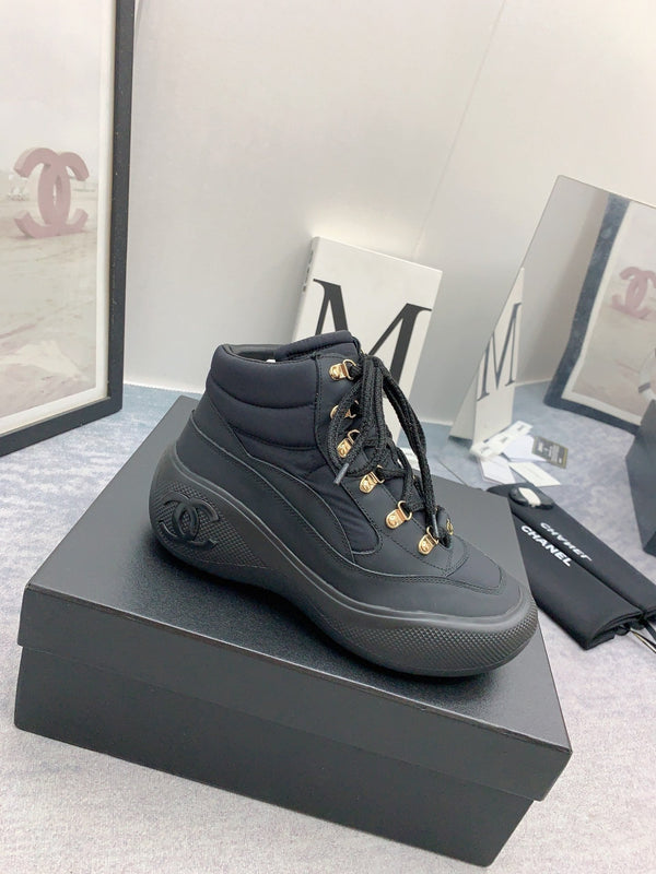 CC Sneaker Boots In Black Calfskin 148769