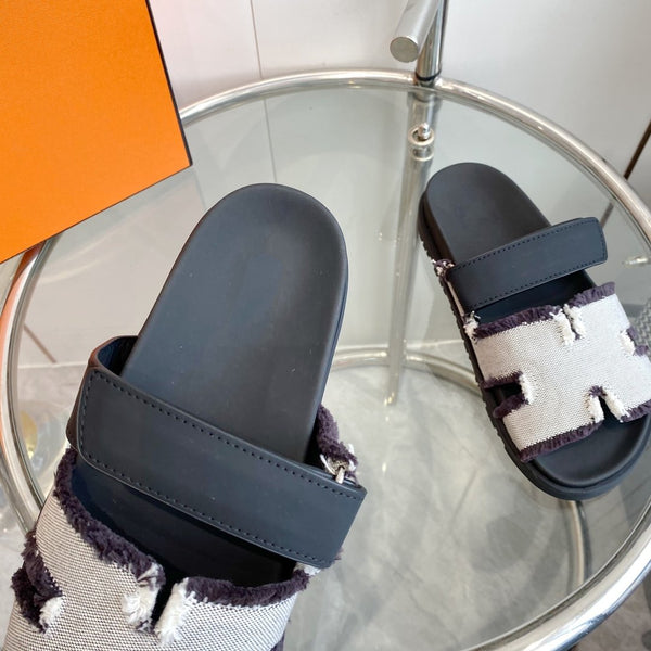 Chypre Techno Sandal black Leather