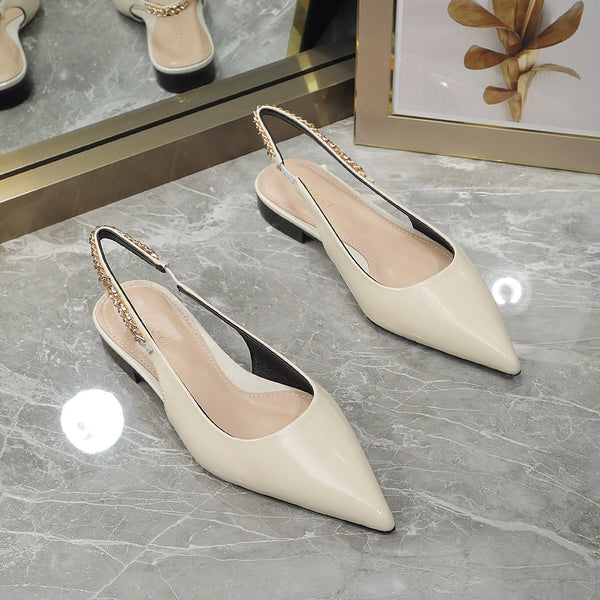 GG Signoria Slingback Flat White