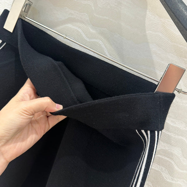 CD Short Skirt Black Viscose Polyamide