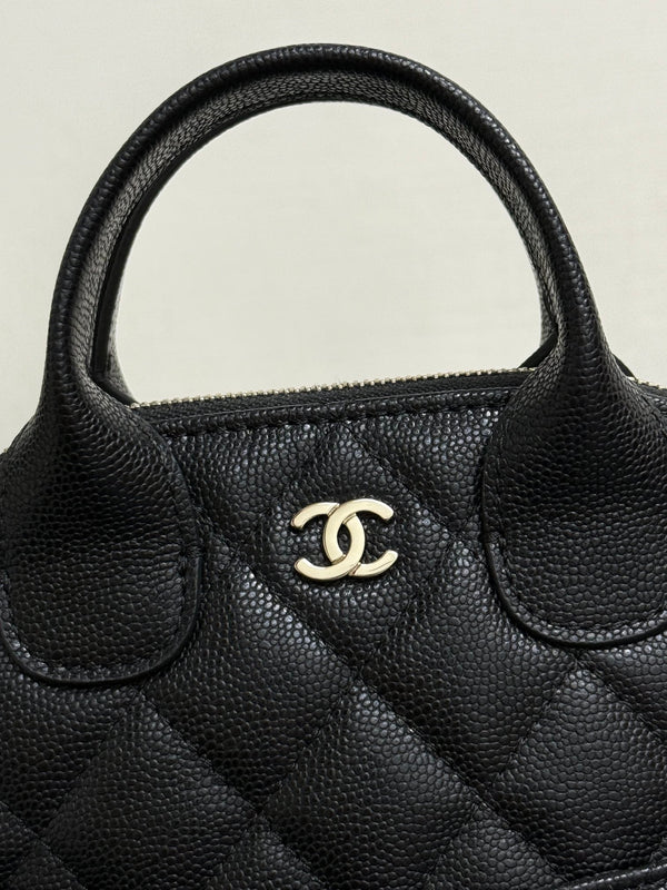 CC 25A Shell Bag Phone Case 18cm Black Caviar