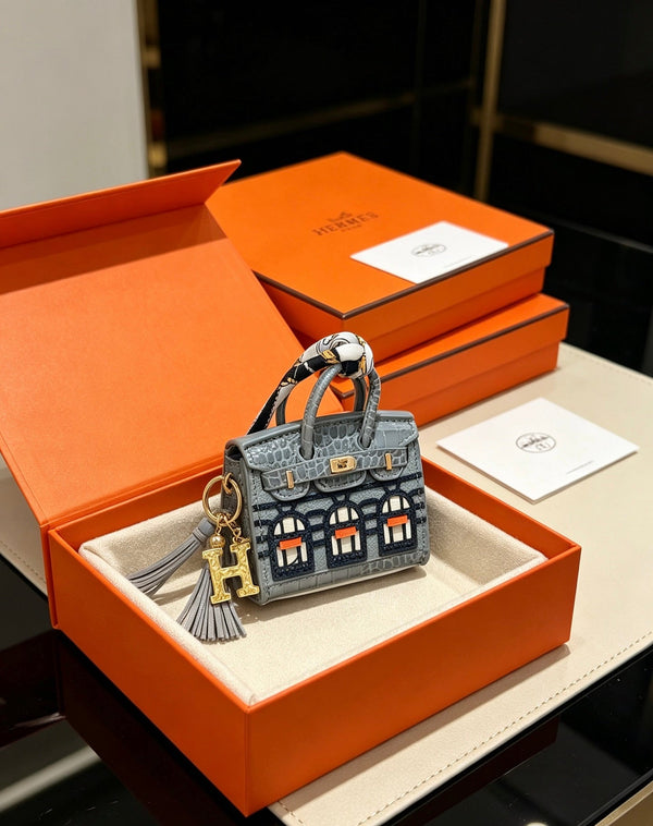 HM Mini Birkin 20 Faubourg Bag Charm