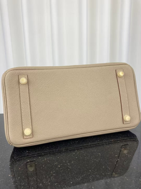 HM Birkin Bag 30 Light Taupe Togo Leather GHW