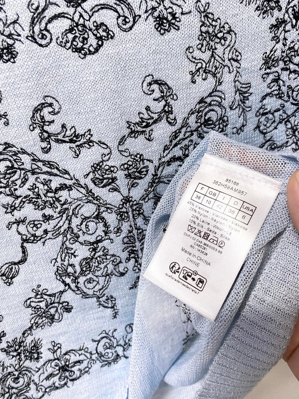 CD 2026 Short-Sleeve Shirt Embroidered Arabesque Viscosa 487986