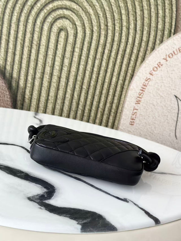 CC Cambon Ligne Pochette Black Quilted Calfskin