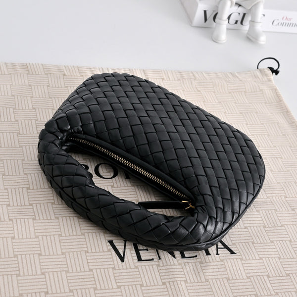 BV Baby Veneta Black Intrecciato Nappa Leather
