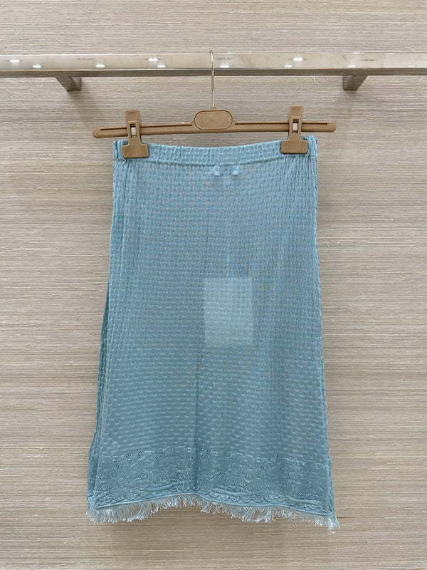 CC Skirt Blue in Viscose 207949