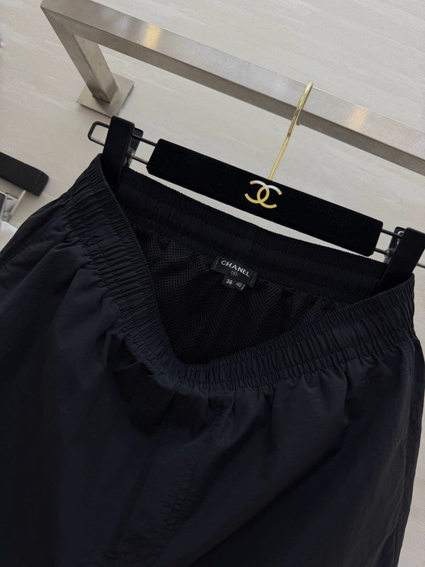 CC Embroidered Logo Shorts Black Polyester