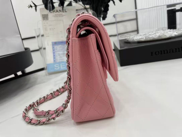 CC 26s Classic Flap Bag 20cm Light Pink Lambskin