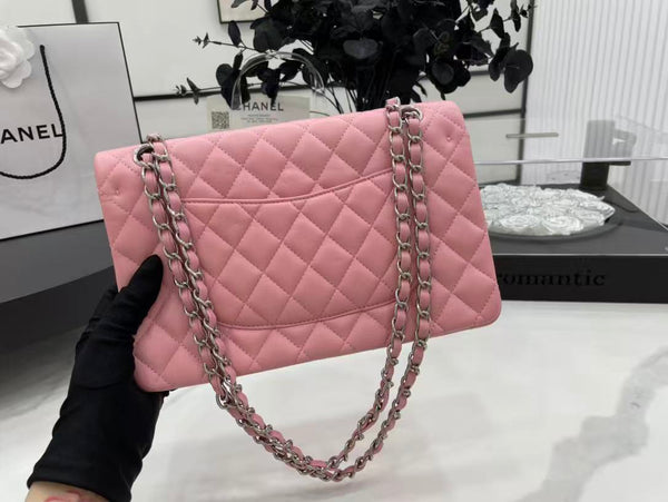CC 26s Classic Flap Bag 20cm Light Pink Lambskin