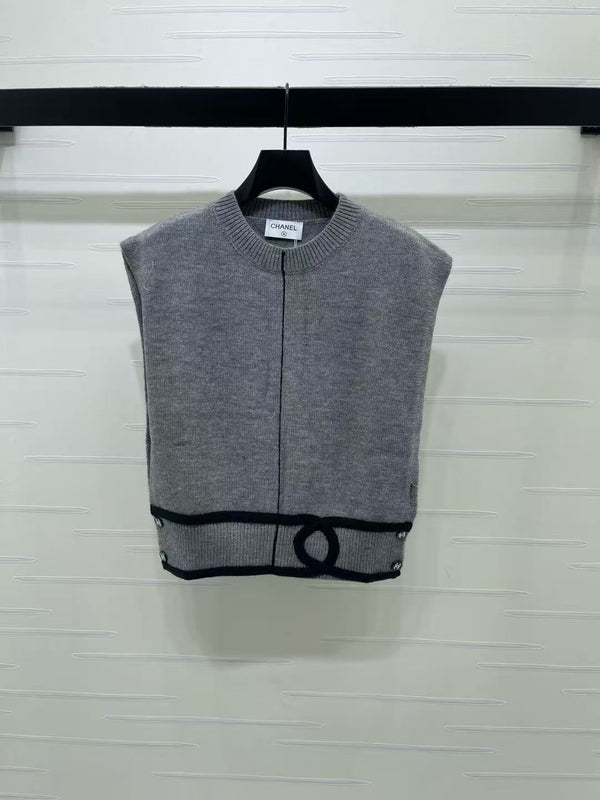 CC 26s Contrast Knit Vest 1324