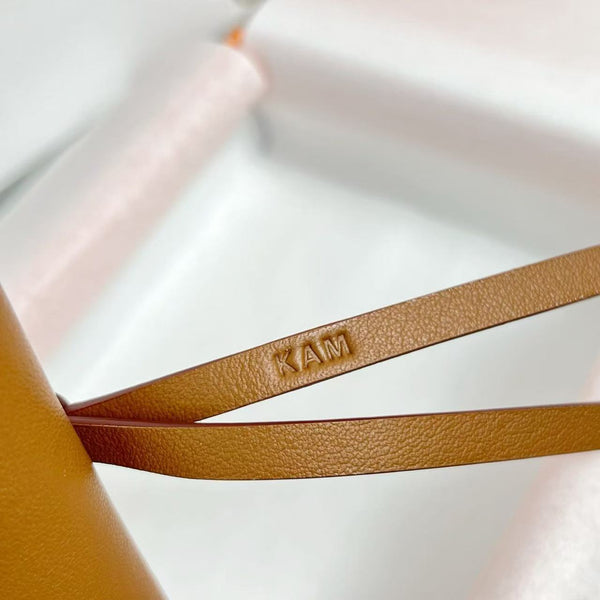 HM Kelly Festival Bag Charm in Tan Swift Calfskin GHW