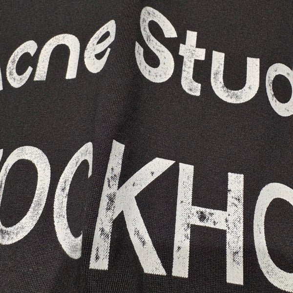 Acne Stockholm Long Sleeve T-Shirt Black Cotton
