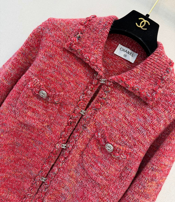 CC 26s Rhinestone Button Short Cardigan Jacket Wool 426209