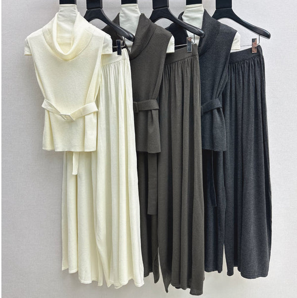HM 26s Sleeveless Top And Straight-Leg Trousers Set 754