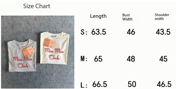 Miu SS26 Embroidered Short-Sleeve Tee Cotton 350483