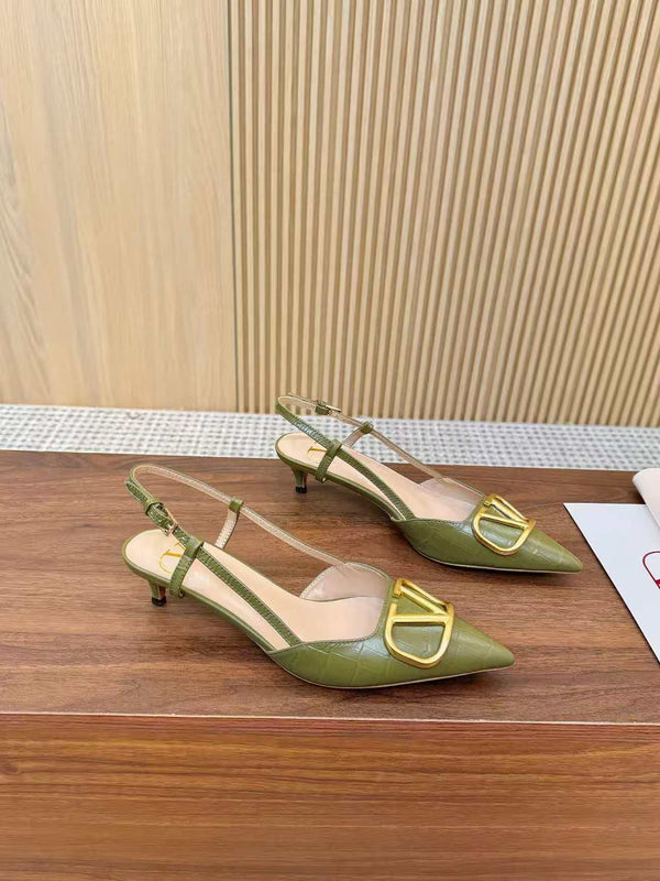 Valentino Five-Colors Open-back Slingback 40 in Cow Patent