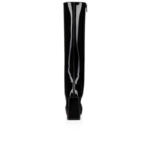 CL Alleo Botta 90 Mm Boots Soft Patent Calf Leather Black