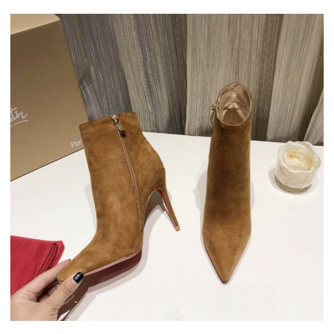 CL So Kate Booty Ankle Boots 100mm Suede Brown