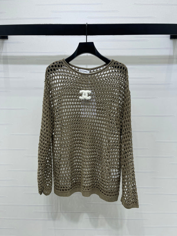 Chanel 2026 Two-piece Layered Knit Long-sleeved Set Wool