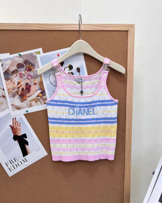 CC 2026 Striped Knit Tank Top Wool 481932