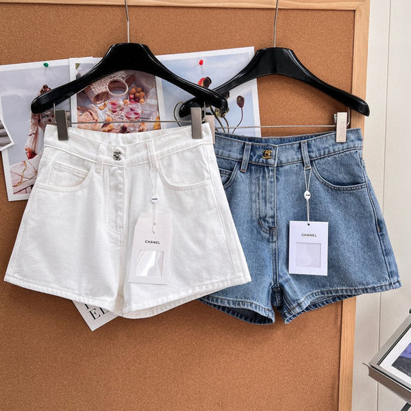 CC 2026 High-Waisted Denim Shorts Cotton 626411