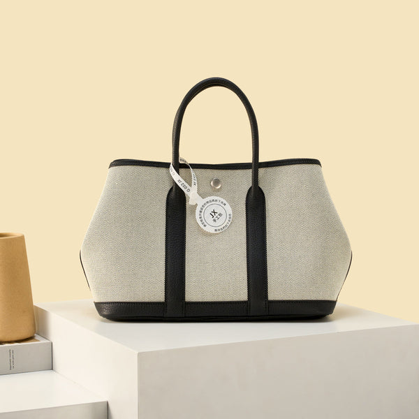 High-end Hermes 2026 Garden Party 23cm Bag Dutch Leather Canvas
