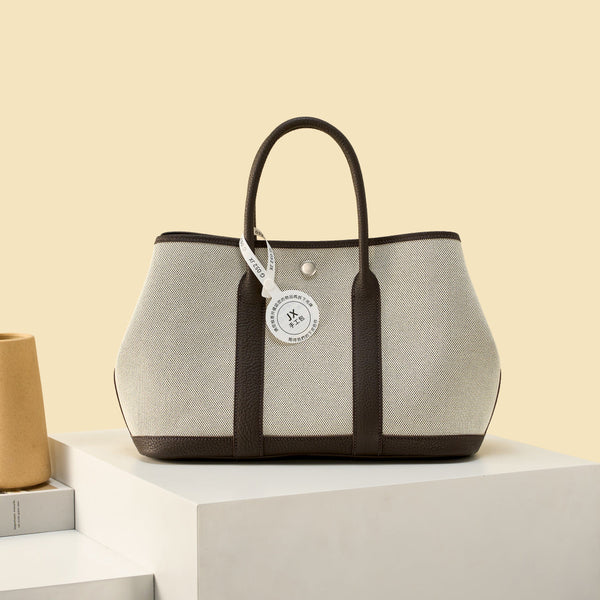 High-end Hermes 2026 Garden Party 23cm Bag Dutch Leather Canvas